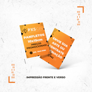 Folheto 10x15cm